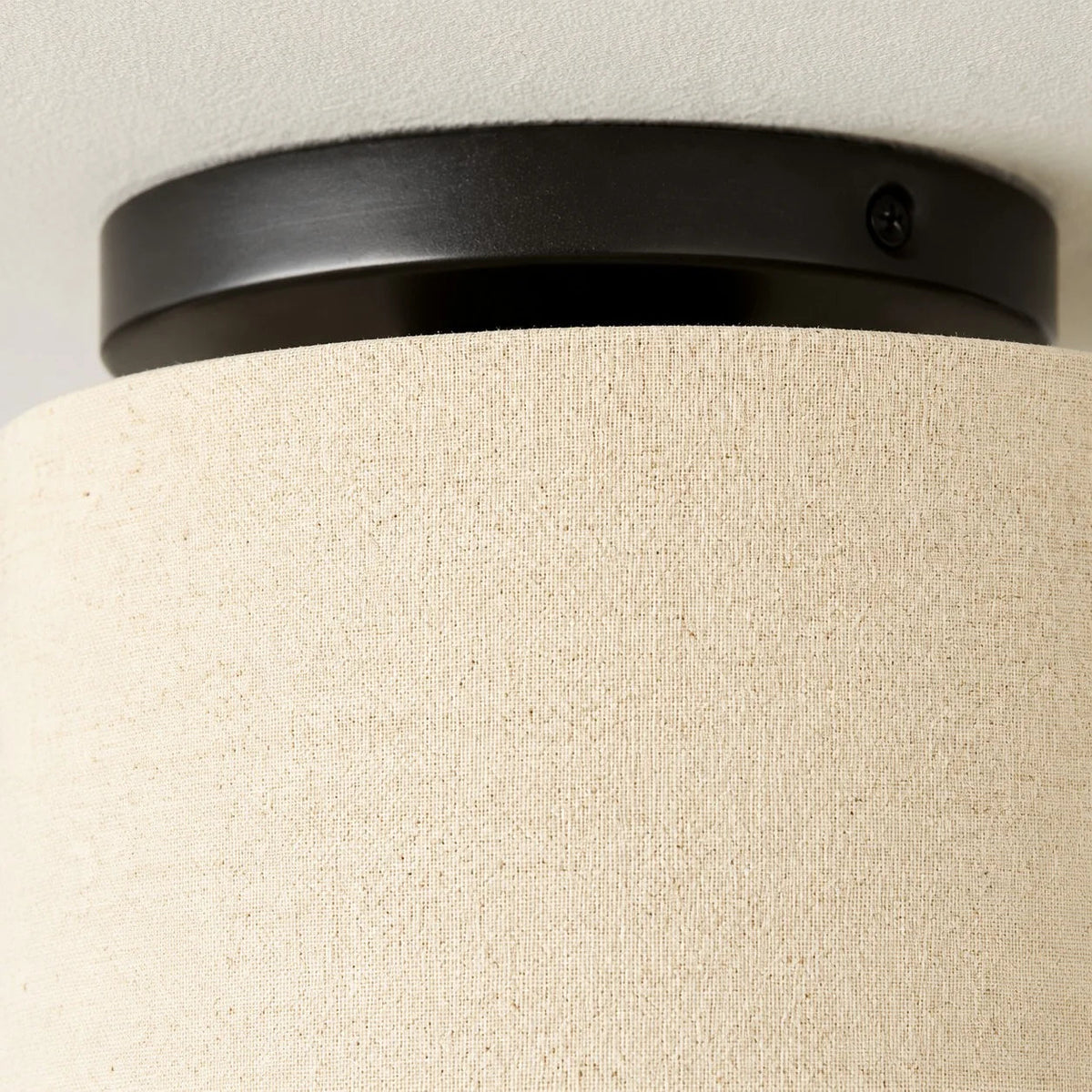 Plafondlamp Scandinavisch met Stoffen Kap en Ronde Trommelform