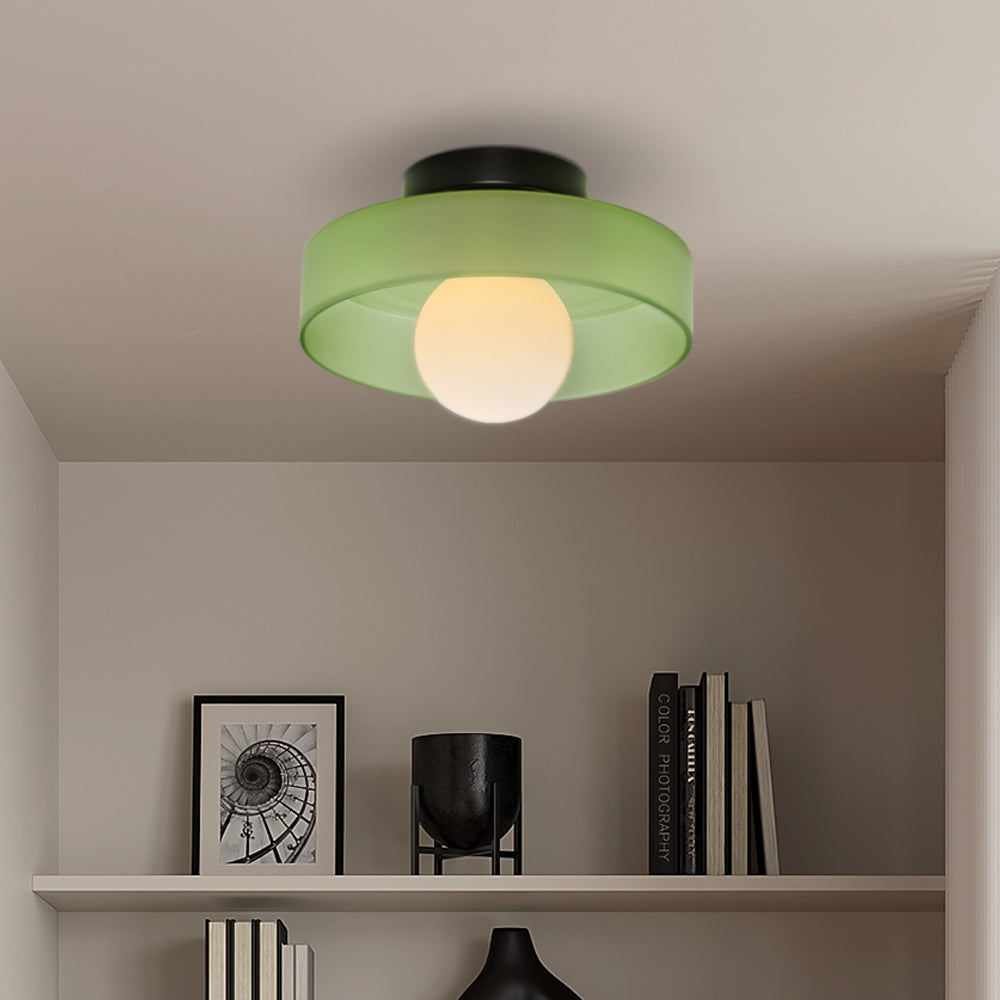 Plafondlamp Wandlamp Modern Minimalistisch met Glazen Bol en Ronde Kap