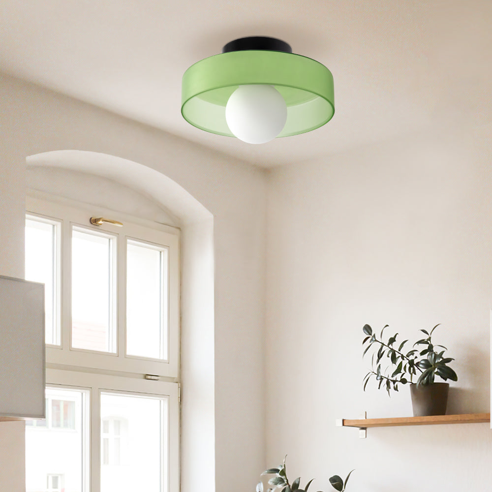 Plafondlamp Wandlamp Modern Minimalistisch met Glazen Bol en Ronde Kap
