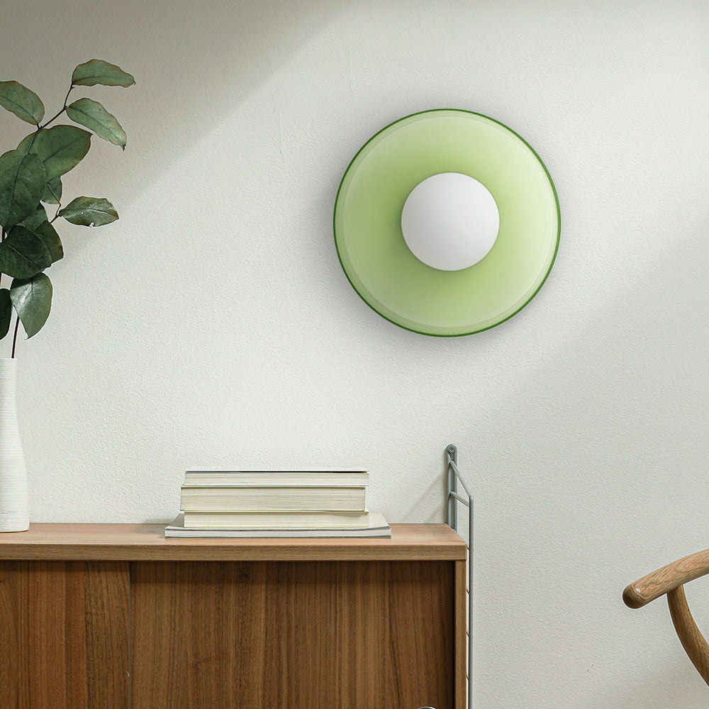 Plafondlamp Wandlamp Modern Minimalistisch met Glazen Bol en Ronde Kap