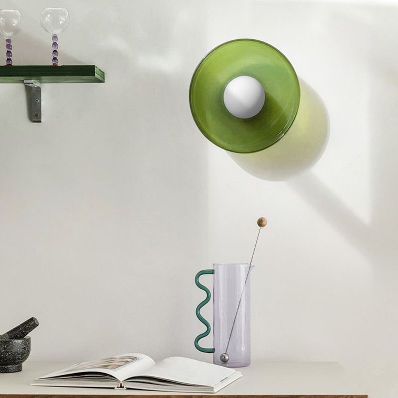 Plafondlamp Wandlamp Modern Minimalistisch met Glazen Bol en Ronde Kap