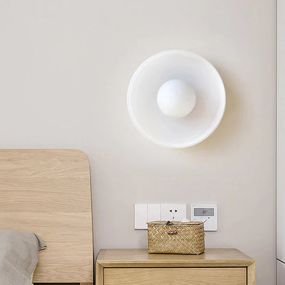 Plafondlamp Wandlamp Modern Minimalistisch met Glazen Bol en Ronde Kap