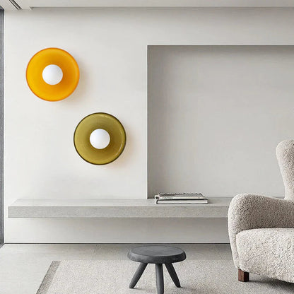 Plafondlamp Wandlamp Modern Minimalistisch met Glazen Bol en Ronde Kap