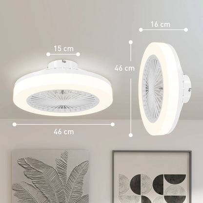Plafondventilator met LED Lamp en Afstandsbediening Dimbaar Modern