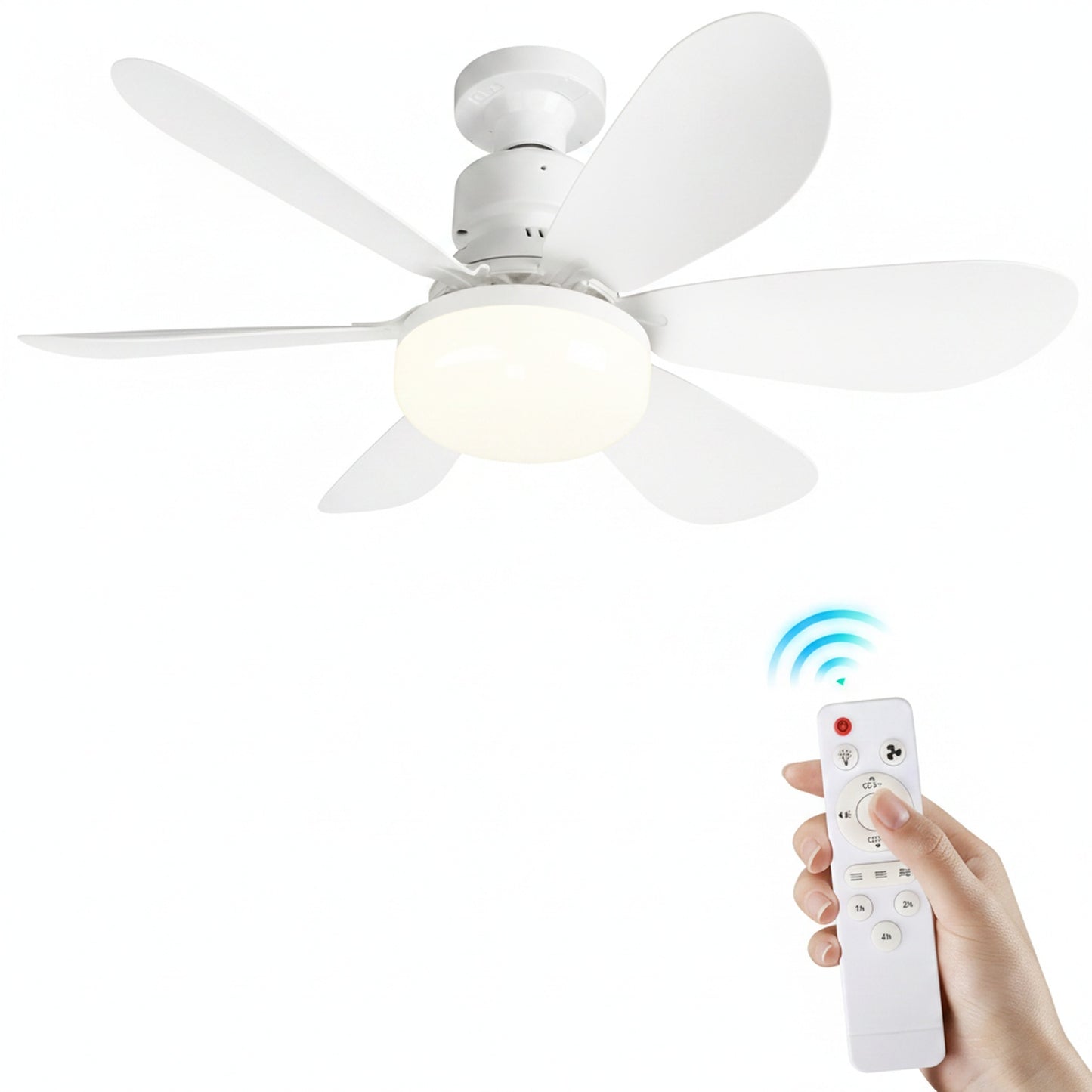 Plafondventilator met LED Verlichting en Afstandsbediening Dimbaar