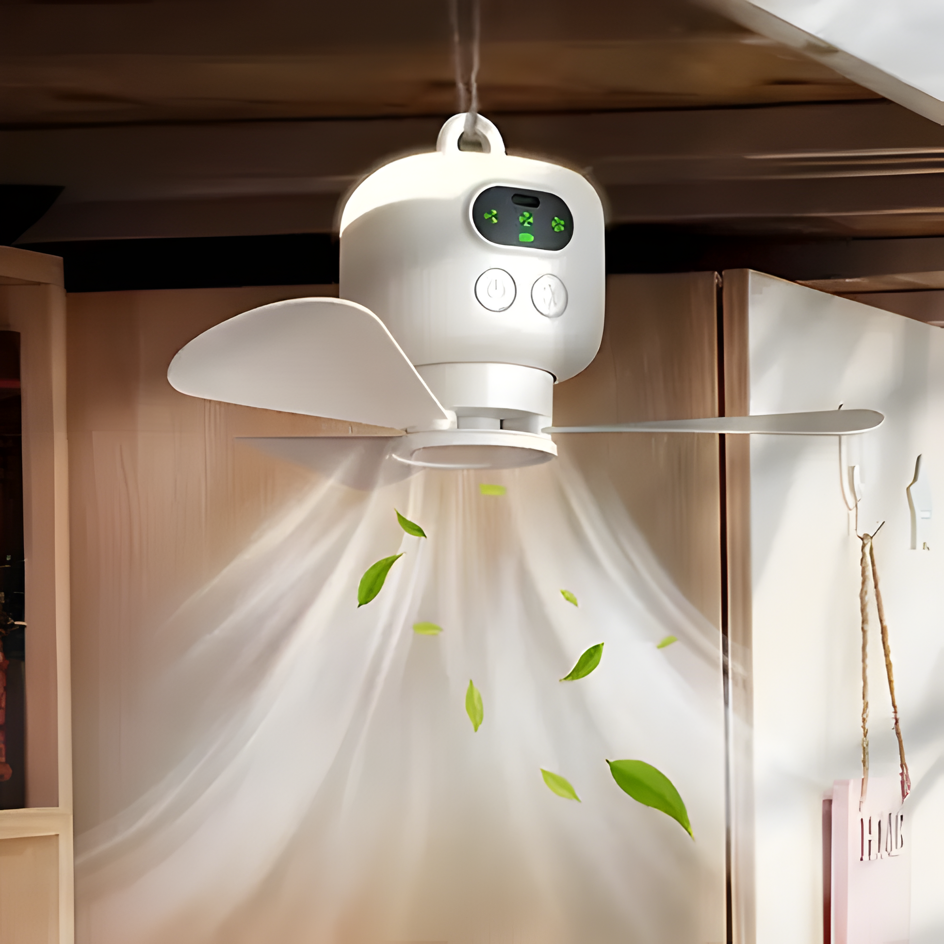 Plafondventilator met LED Verlichting en Afstandsbediening Oplaadbaar