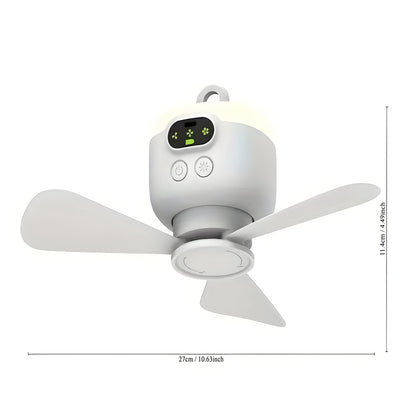 Plafondventilator met LED Verlichting en Afstandsbediening Oplaadbaar