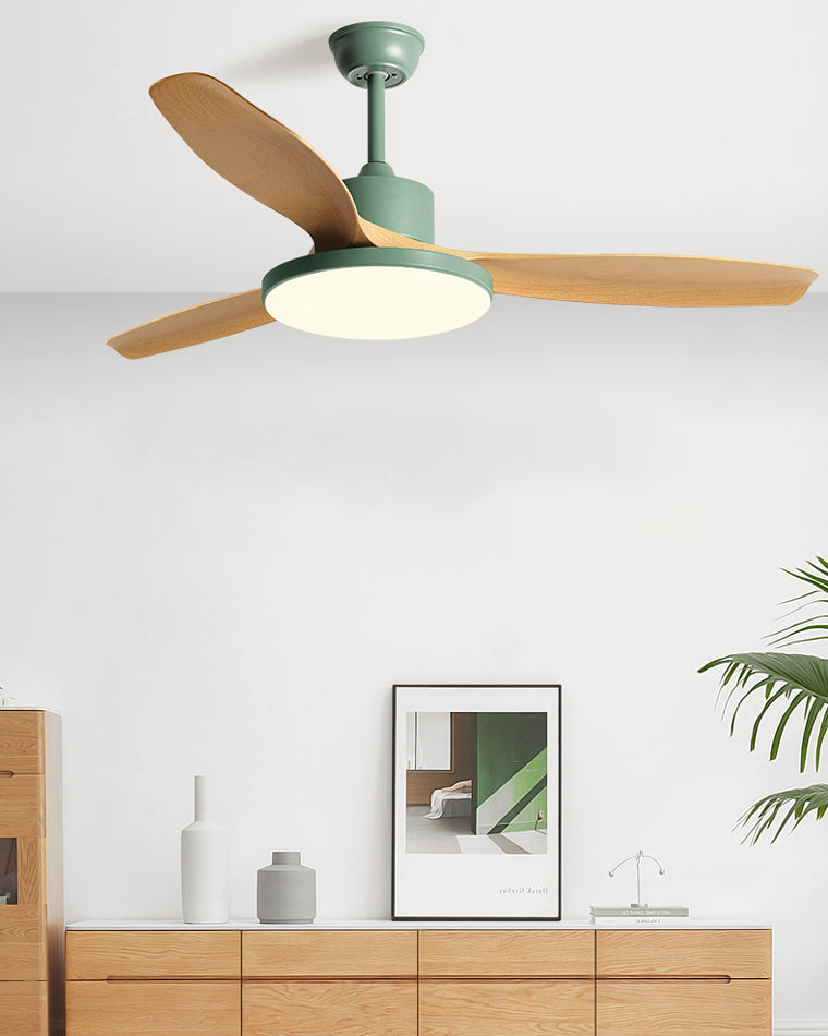 Plafondventilator Scandinavisch met Geïntegreerde LED en Omkeerbare Motor