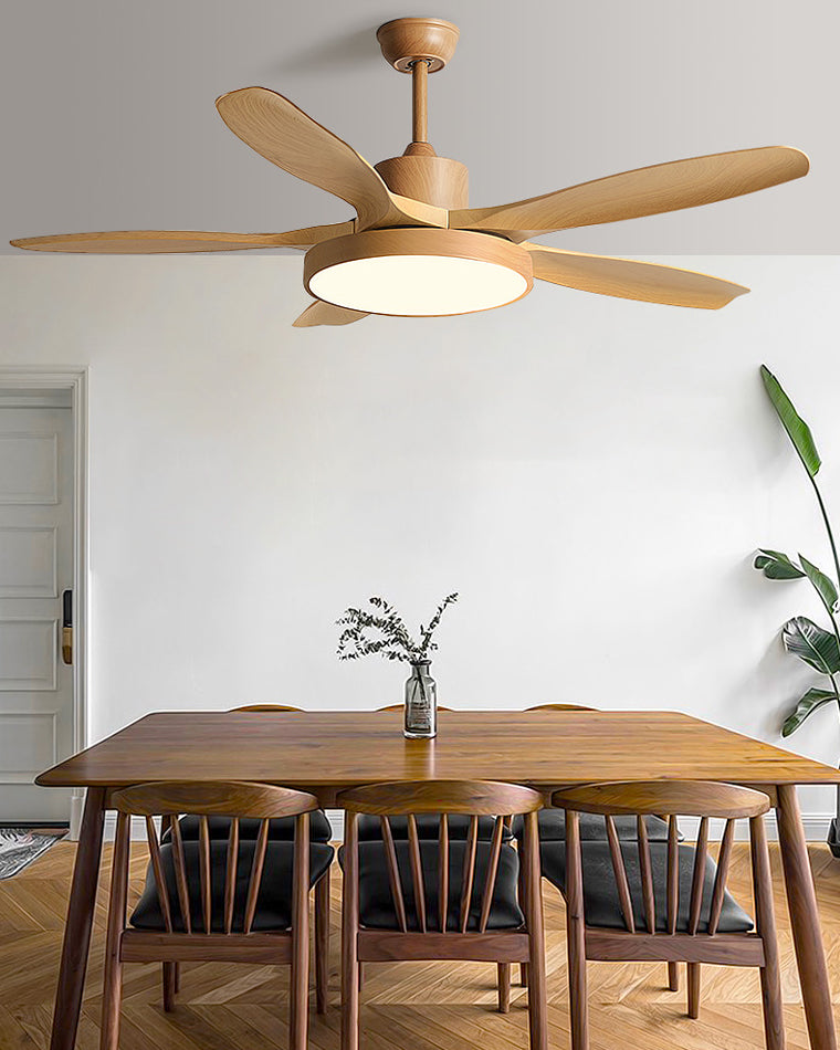 Plafondventilator Scandinavisch met Geïntegreerde LED en Omkeerbare Motor