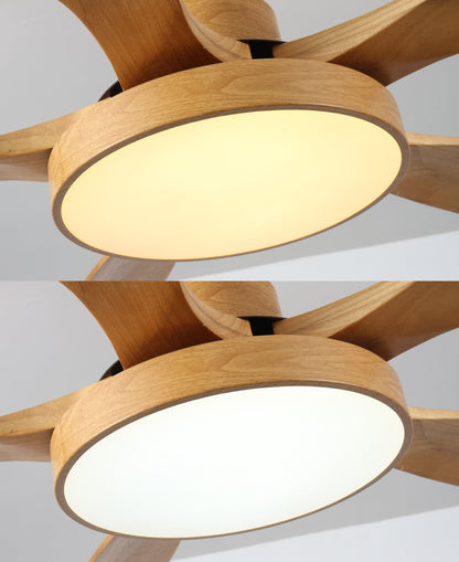 Plafondventilator Scandinavisch met Geïntegreerde LED en Omkeerbare Motor