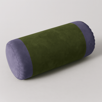 Rolkussen Cilindervormig met Afneembare Hoes en Tweekleurig Design