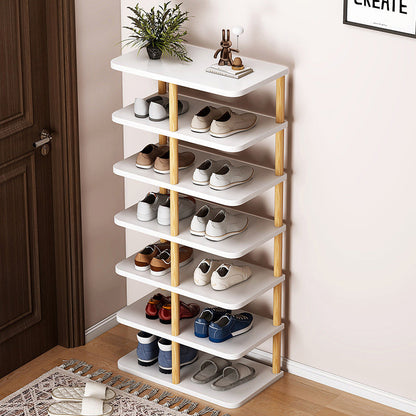 Schoenenrek Hal met 6 of 7 Niveaus en Bovenblad voor Opbergen ##POS:13##