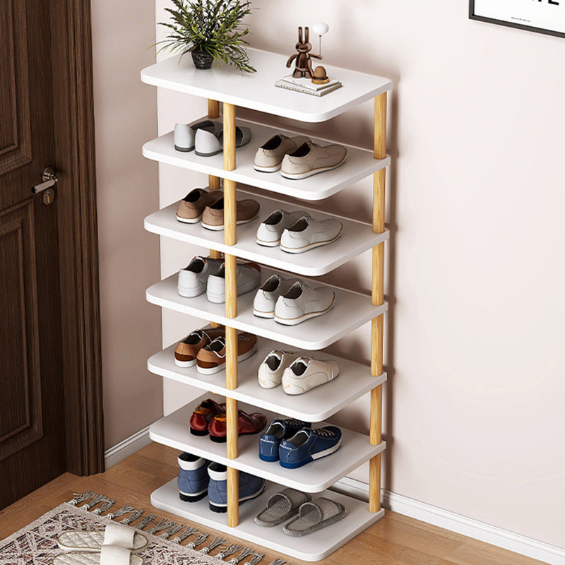 Schoenenrek Hal met 6 of 7 Niveaus en Bovenblad voor Opbergen ##POS:4##