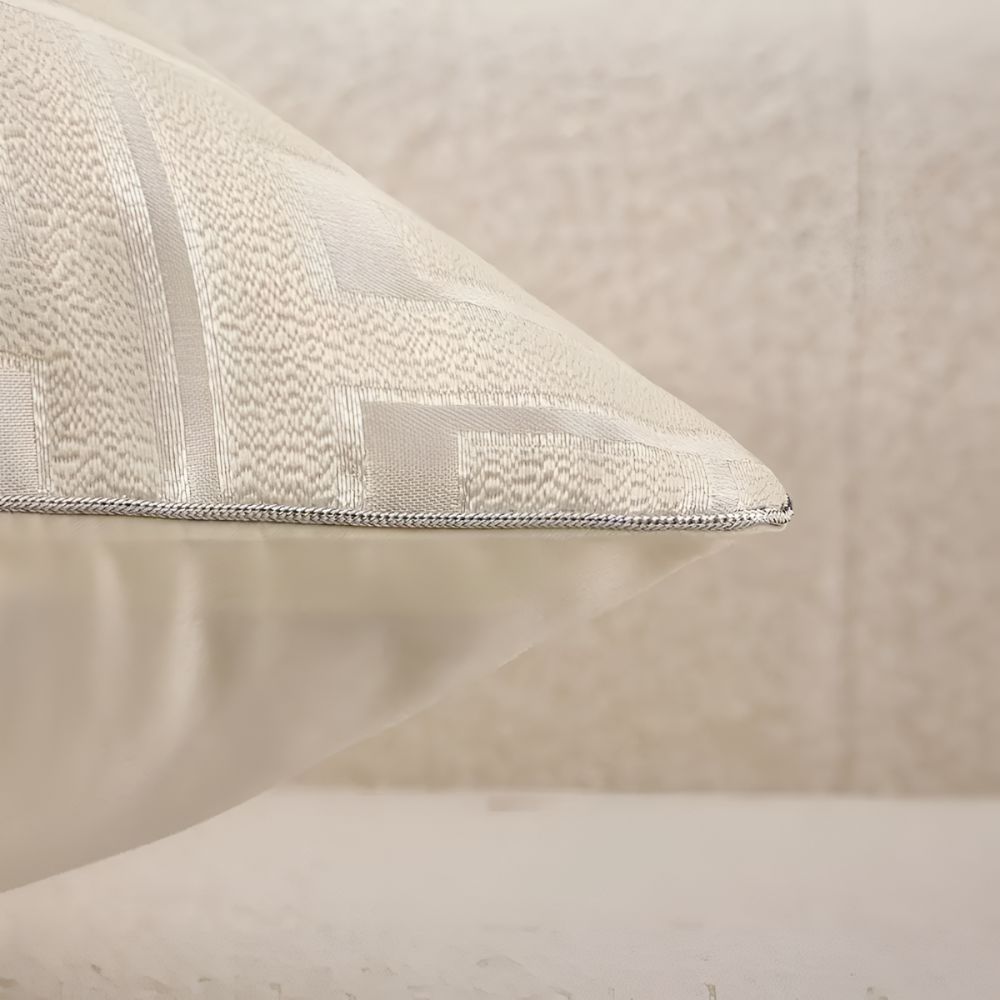 Sierkussenhoes met Geometrisch Jacquard Patroon en Verborgen Rits