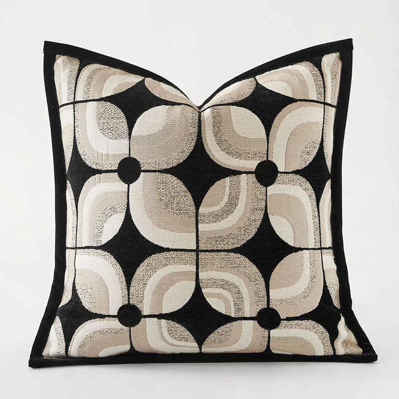 Sierkussenhoes met Geometrisch Patroon en Geweven Design