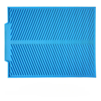 Siliconen Afdruipmat voor Afwas met Antislip Ribbels en Hittebestendig Oppervlak