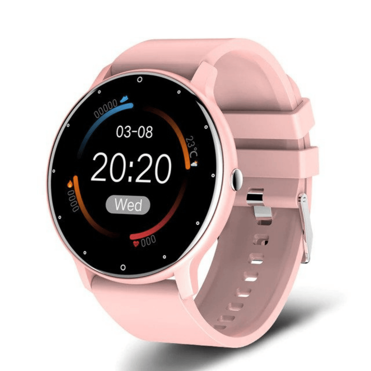 Smartwatch met Hartslagmeter Stappenteller en Bluetooth Belfunctie IP68