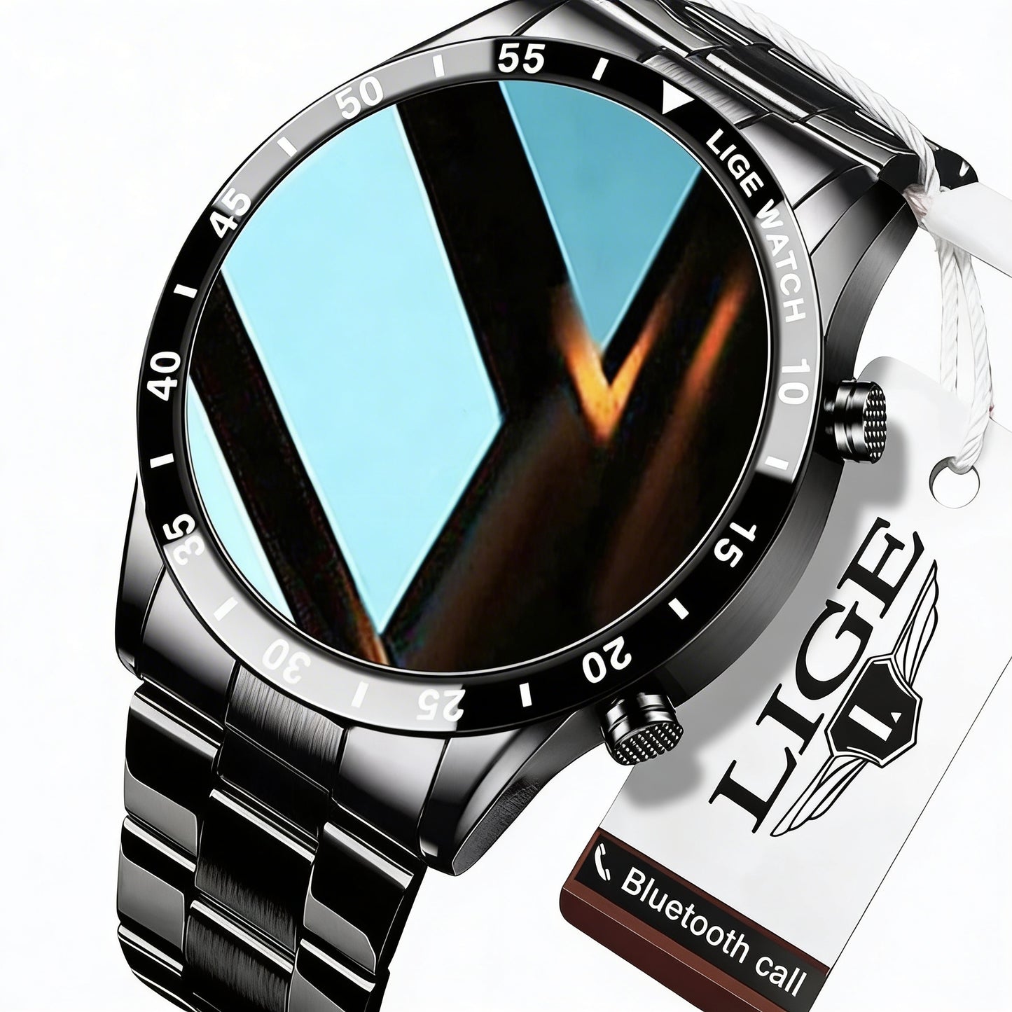 Smartwatch Rond Scherm met Bluetooth Bellen Hartslagmeter en Slaapmonitor