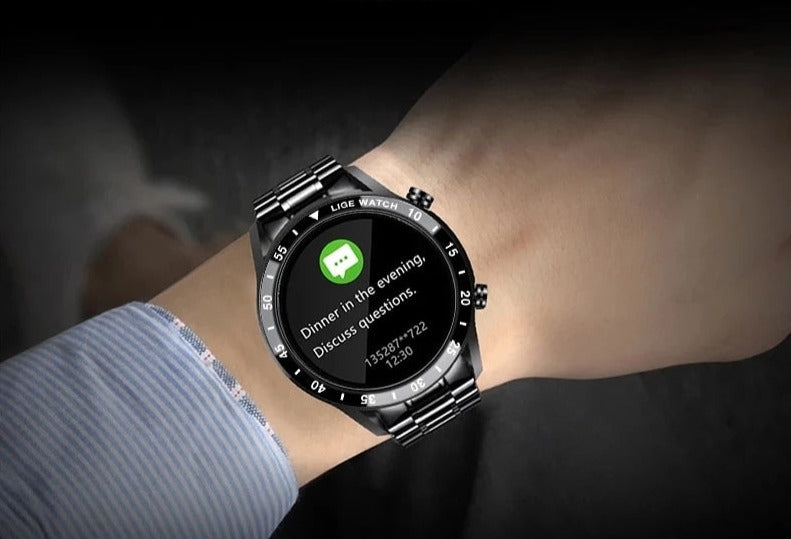 Smartwatch Rond Scherm met Bluetooth Bellen Hartslagmeter en Slaapmonitor