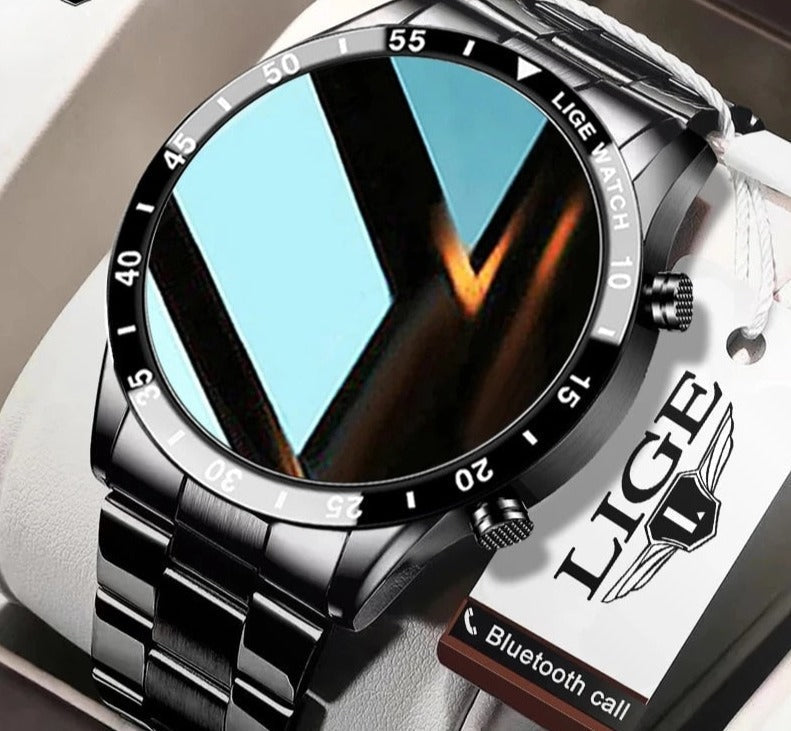 Smartwatch Rond Scherm met Bluetooth Bellen Hartslagmeter en Slaapmonitor