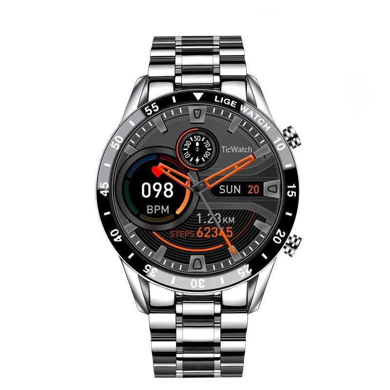 Smartwatch Rond Scherm met Bluetooth Bellen Hartslagmeter en Slaapmonitor