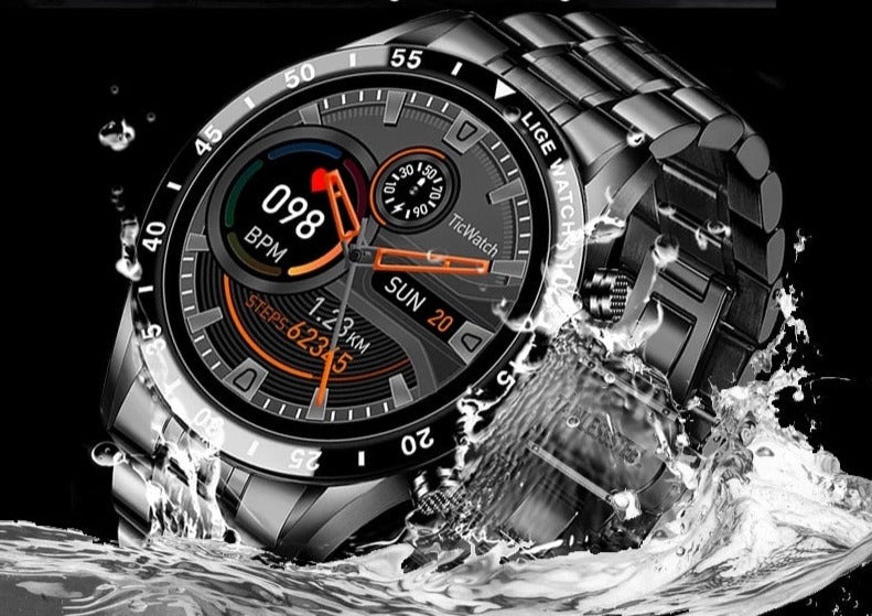 Smartwatch Rond Scherm met Bluetooth Bellen Hartslagmeter en Slaapmonitor