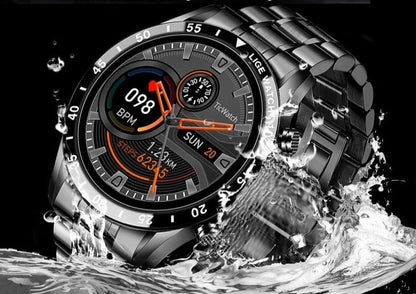 Smartwatch Rond Scherm met Bluetooth Bellen Hartslagmeter en Slaapmonitor