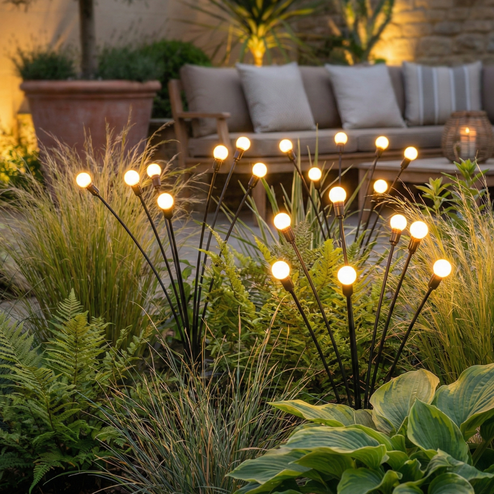 Solar Tuinlamp Vuurvliegjes LED Prikspot voor Tuin en Terras