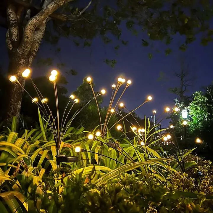 Solar Tuinlamp Vuurvliegjes met LED Lichtbollen op Buigzame Stelen