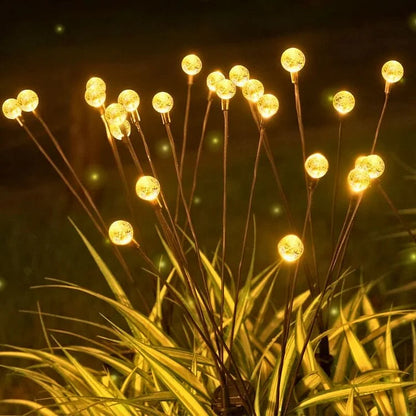 Solar Tuinlamp Vuurvliegjes met LED Lichtbollen op Buigzame Stelen