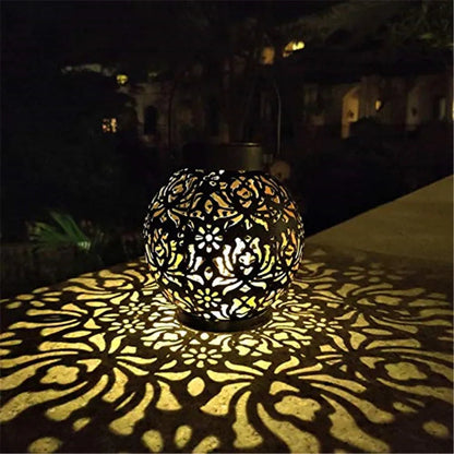Solar Tuinlantaarn Bohemian met Projectie-effect en Automatische Schakelaar