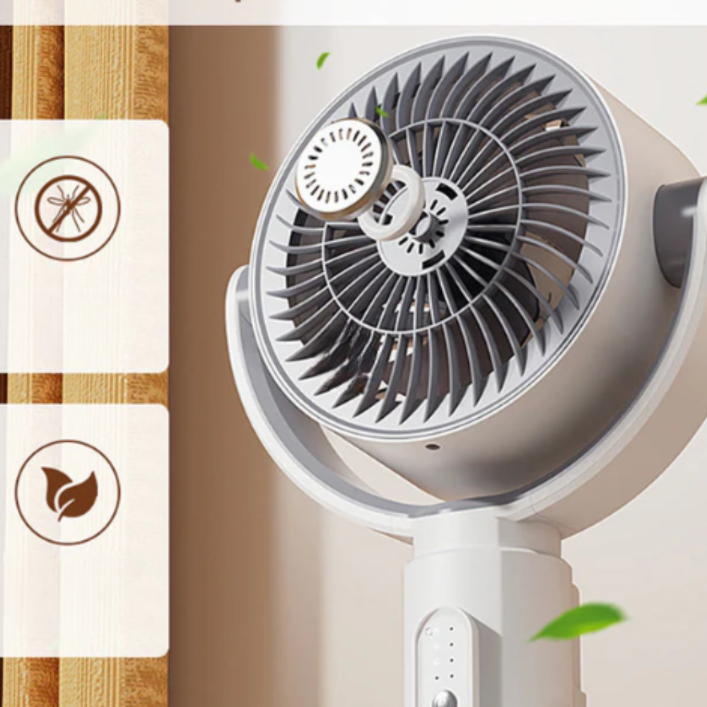 Staande Ventilator met Afstandsbediening, 5 Snelheden en Verstelbare Hoogte