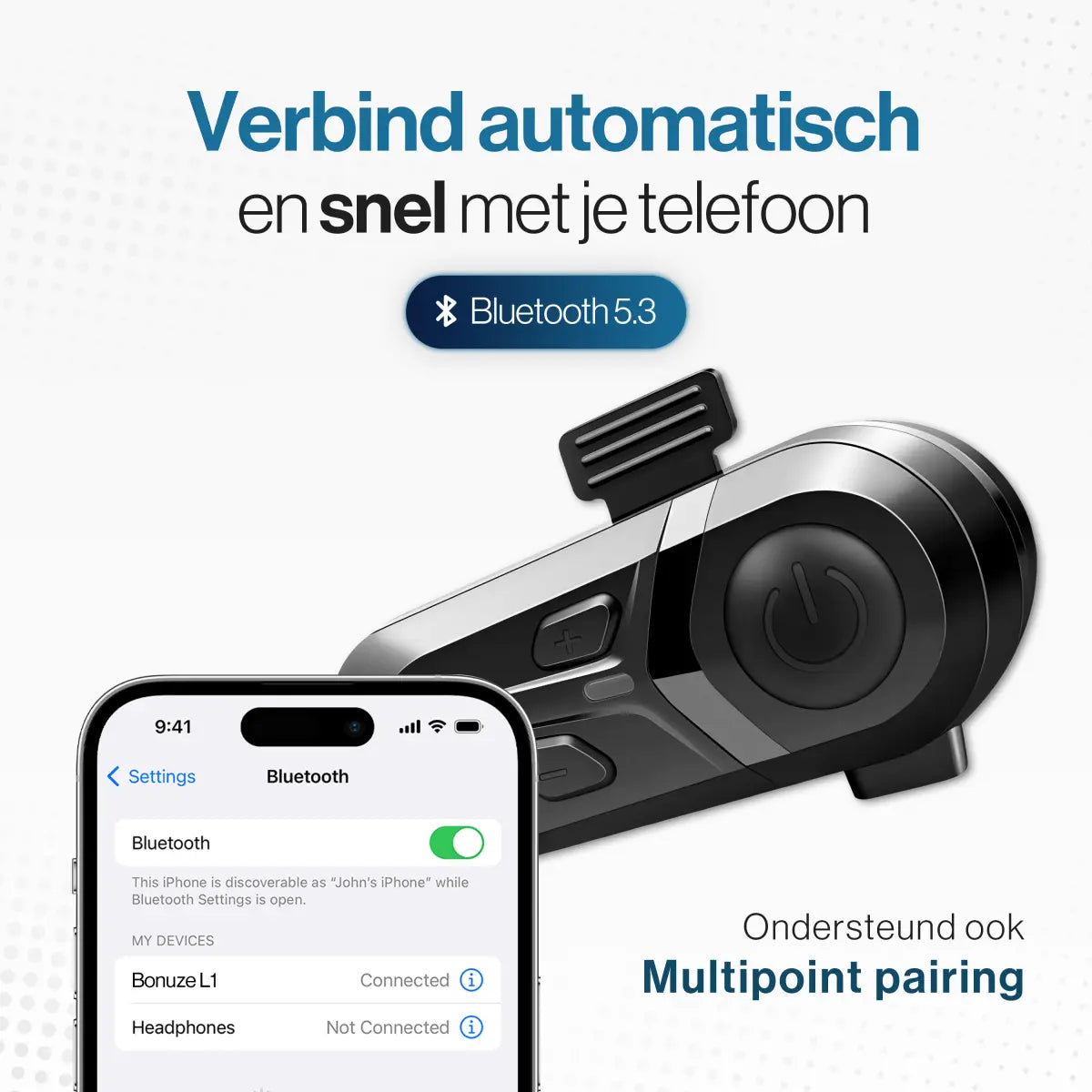 Bonuze L1 Motorhelm Headset - Bonuze
