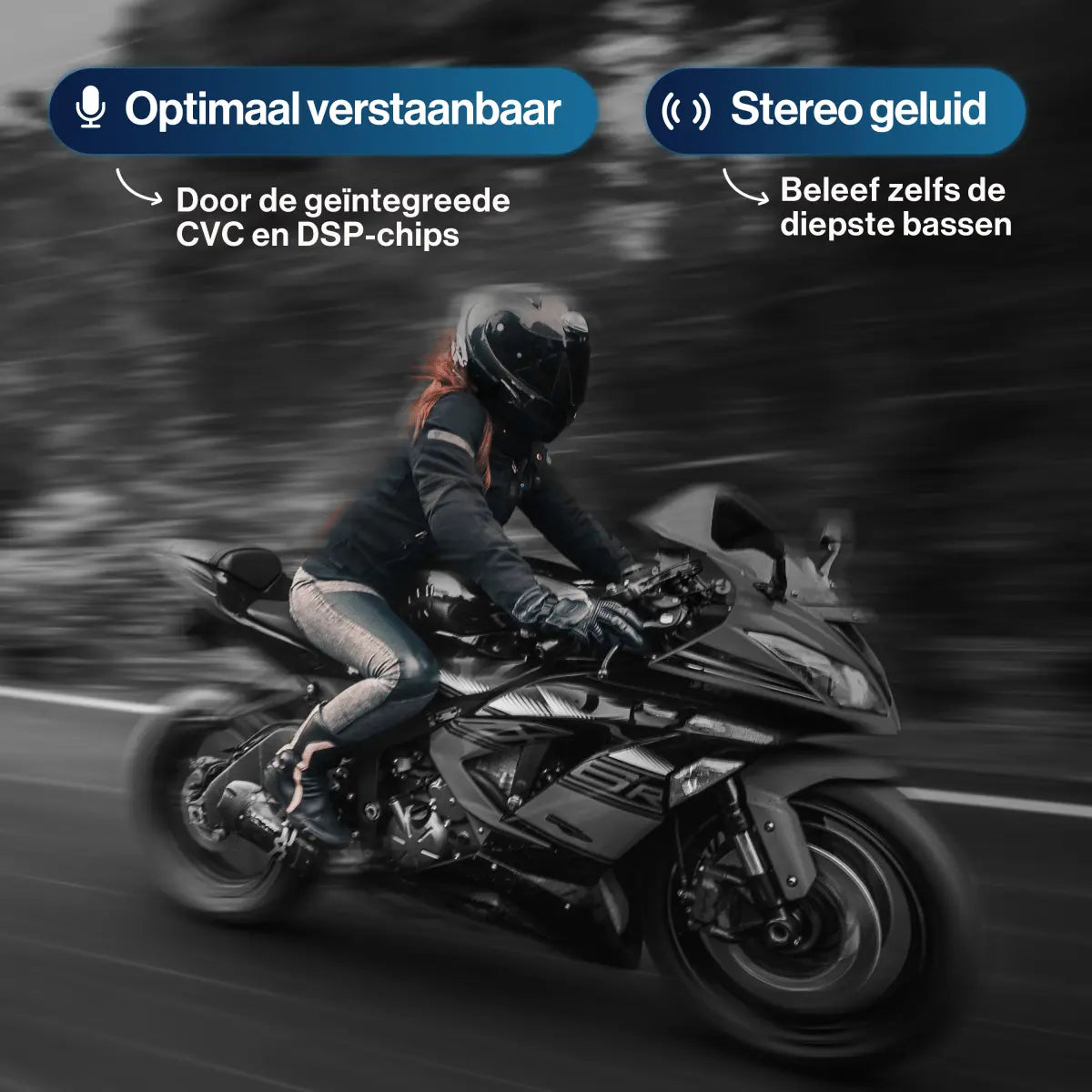 Bonuze L1 Motorhelm Headset - Bonuze