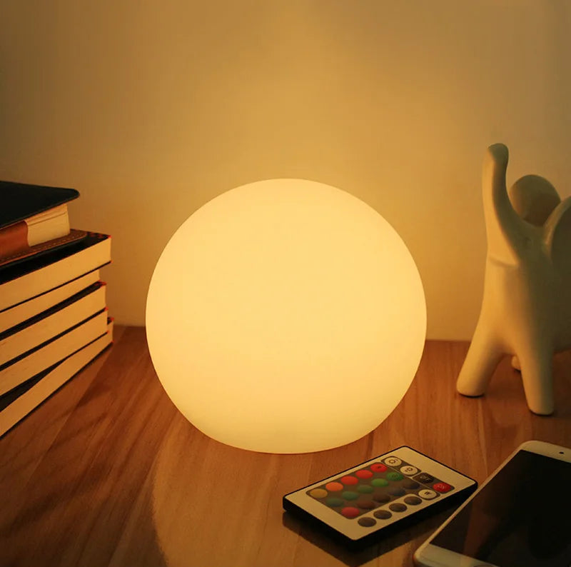 Tafellamp Bol LED Draadloos met Afstandsbediening en 16 Kleuren