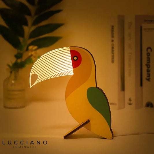 Tafellamp Dieren Motief met Warm LED Licht voor Kinderkamer