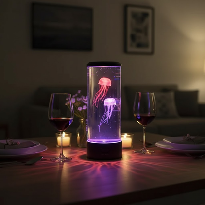 Tafellamp Kwallen met LED Verlichting en 7 Kleuren