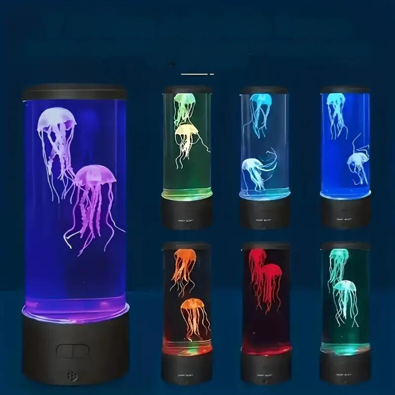 Tafellamp Kwallen met LED Verlichting en 7 Kleuren