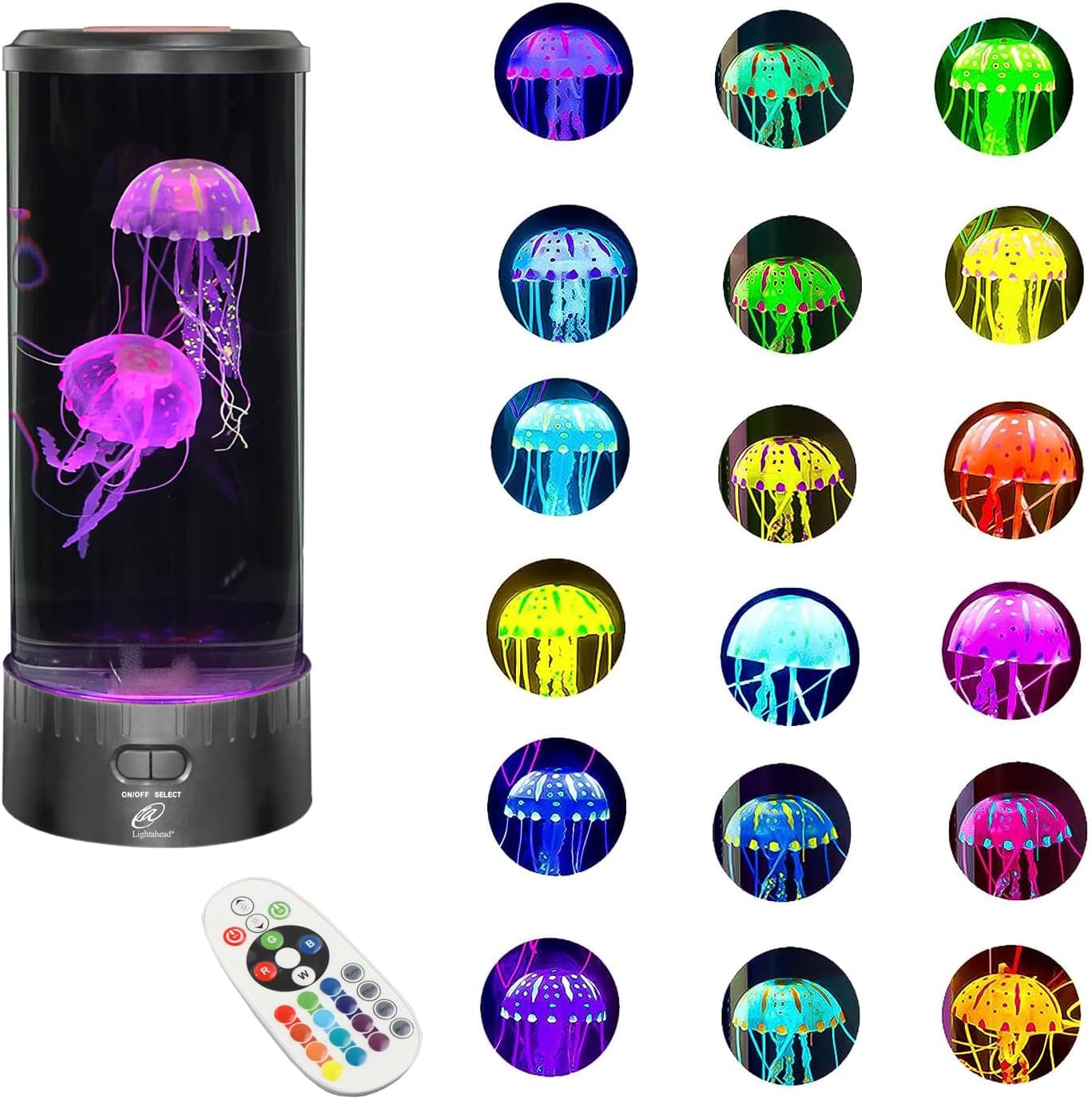 Tafellamp Kwallen met LED Verlichting en 7 Kleuren