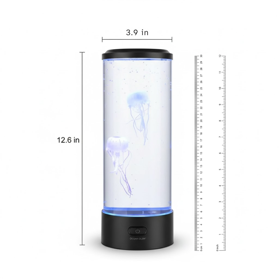 Tafellamp Kwallen met LED Verlichting en 7 Kleuren