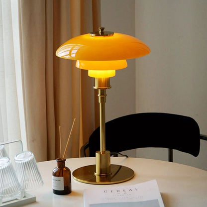 Tafellamp LED Scandinavisch Glazen Bol met Ronde Voet