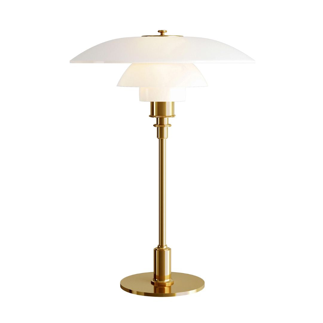 Tafellamp LED Scandinavisch Glazen Bol met Ronde Voet