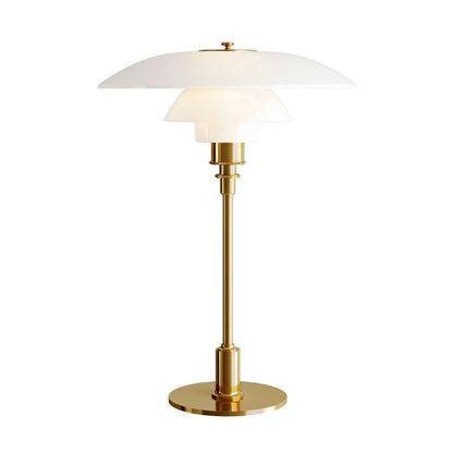 Tafellamp LED Scandinavisch Glazen Bol met Ronde Voet