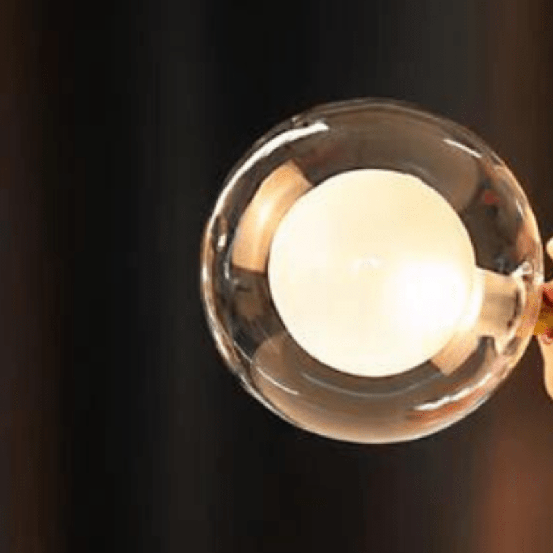 Tafellamp Meisjesfiguur met Glazen Bol Retro Decoratieve Lamp