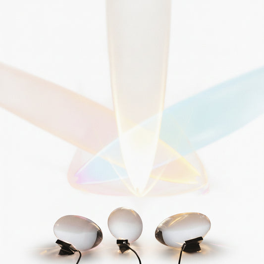 Tafellamp Minimalistisch Kristal met Regenboog Lichteffect en Wisselbare Kleurfilters