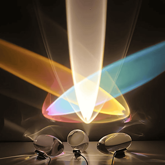 Tafellamp Minimalistisch Kristal met Regenboog Lichteffect en Wisselbare Kleurfilters