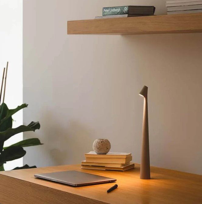 Tafellamp Minimalistisch met Dimbare LED en Oplaadbare Accu