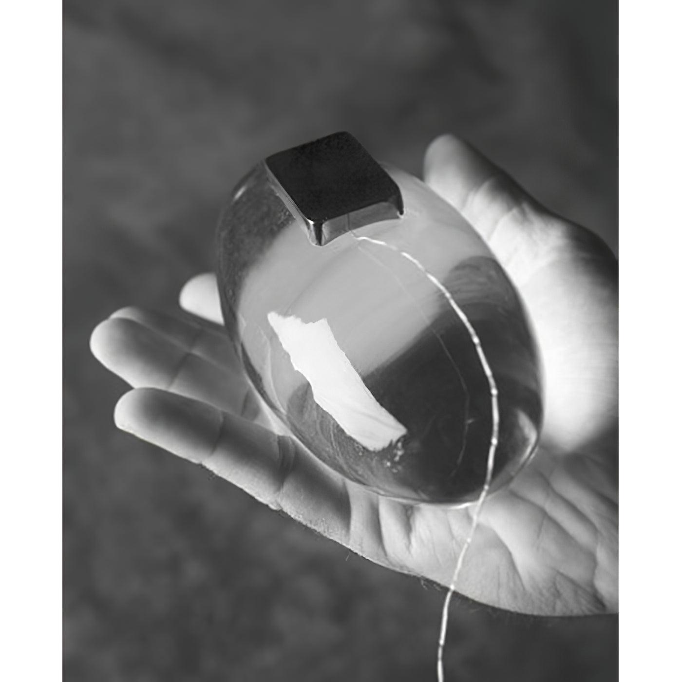 Tafellamp Minimalistisch met Ovale Kristallen Kap en Geïntegreerde LED