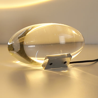 Tafellamp Minimalistisch met Ovale Kristallen Kap en Geïntegreerde LED ##POS:65##