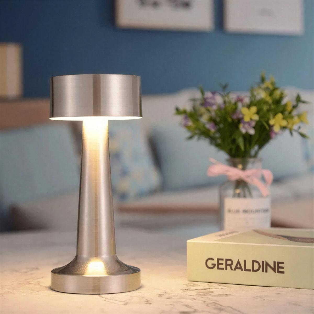 Tafellamp Modern Draadloos Oplaadbaar met Touch Dimmer en LED